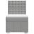 Pat box spring cu saltea, gri deschis, 90x190 cm, textil GartenMobel Dekor