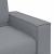 Set de canapele cu perne, 2 piese, gri deschis, textil GartenMobel Dekor