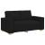 Set de canapele cu perne, 2 piese, negru, textil GartenMobel Dekor