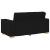 Set de canapele cu perne, 2 piese, negru, textil GartenMobel Dekor