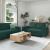 Set de canapele cu perne, 2 piese, verde închis, textil GartenMobel Dekor