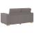 Set de canapea cu perne, 2 piese, gri taupe, material textil GartenMobel Dekor