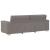 Set de canapea cu perne, 2 piese, gri taupe, material textil GartenMobel Dekor