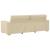 Set de canapele cu perne, 2 piese, crem, textil GartenMobel Dekor