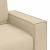 Set de canapele cu perne, 2 piese, crem, textil GartenMobel Dekor