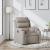 Fotoliu rabatabil, gri taupe, material textil GartenMobel Dekor