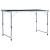 Masă de camping pliabilă, gri, 120 x 60 cm, aluminiu GartenMobel Dekor
