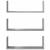Rafturi de perete 3 buc. gri sonoma 58x18x18 cm lemn prelucrat GartenMobel Dekor