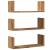 Rafturi perete 3buc. stejar artizanal 58x18x18cm lemn prelucrat GartenMobel Dekor