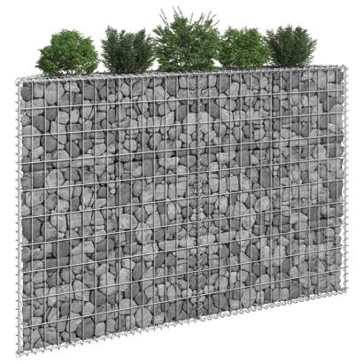Strat înălțat gabion trapez, 150x20x100 cm, oțel galvanizat GartenMobel Dekor
