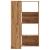 Bibliotecă 4 nivel stejar artizanal 85x85x140 cm lemn prelucrat GartenMobel Dekor