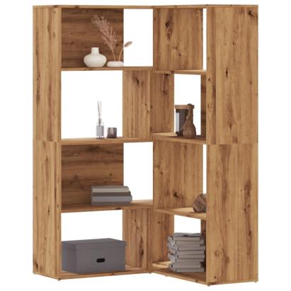 Bibliotecă 4 nivel stejar artizanal 85x85x140 cm lemn prelucrat GartenMobel Dekor