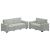 Set de canapele cu perne, 2 piese, gri deschis, catifea GartenMobel Dekor