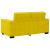 Set de canapele cu perne, 2 piese, galben, catifea GartenMobel Dekor