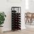 Suport sticle vin 27 de sticle, negru 34x18x100 cm fier forjat GartenMobel Dekor