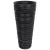 Jardinieră cu interior detașabil, antracit 18 / 45 L PP canelat GartenMobel Dekor