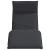 Șezlong pliabil negru 175x54x8,5 cm țesătură Oxford GartenMobel Dekor
