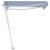 Copertină autonomă retractabilă automat albastru&alb 350x250 cm GartenMobel Dekor