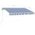 Copertină autonomă retractabilă automat albastru&alb 350x250 cm GartenMobel Dekor