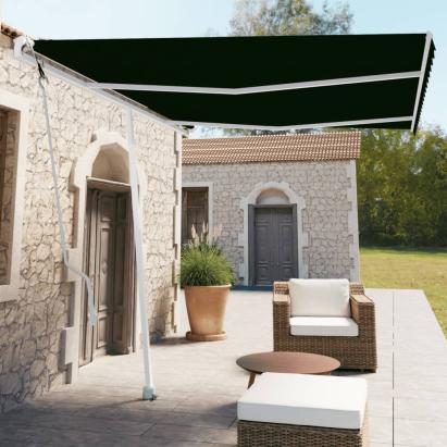 Copertină autonomă retractabilă automat, antracit, 350x250 cm GartenMobel Dekor