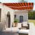 Copertină autonomă retractabilă automat, oranj&maro 350x250 cm GartenMobel Dekor