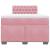 Pat box spring cu saltea, roz, 120x200 cm, catifea GartenMobel Dekor