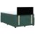 Pat box spring cu saltea, verde închis, 120x200 cm, catifea GartenMobel Dekor