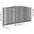 Coș gabion arcuit, 400x30x180/200 cm, fier galvanizat GartenMobel Dekor