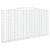 Coș gabion arcuit 400x30x200/220 cm fier galvanizat GartenMobel Dekor