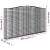 Coș gabion arcuit 400x30x220/240 cm fier galvanizat GartenMobel Dekor
