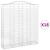 Coșuri gabion arcuite, 18 buc 200x50x220/240cm, fier galvanizat GartenMobel Dekor