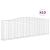 Coșuri gabion arcuite 10 buc. 400x30x120/140 cm fier galvanizat GartenMobel Dekor