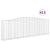 Coșuri gabion arcuite 15 buc. 400x30x120/140 cm fier galvanizat GartenMobel Dekor