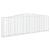Coșuri gabion arcuite 15 buc. 400x30x120/140 cm fier galvanizat GartenMobel Dekor