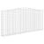 Coșuri gabion arcuite 3 buc, 400x30x180/200 cm, fier galvanizat GartenMobel Dekor