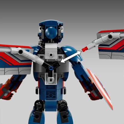 LEGO SUPER HEROES FIGURINA DE CONSTRUCTIE CAPITANUL AMERICA 76296 SuperHeroes ToysZone