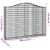 Coș gabion arcuit 200x30x140/160 cm fier galvanizat GartenMobel Dekor