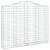 Coș gabion arcuit 200x30x160/180 cm fier galvanizat GartenMobel Dekor