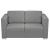 Canapea cu 2 locuri, gri deschis, material textil GartenMobel Dekor