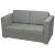 Canapea cu 2 locuri, gri deschis, material textil GartenMobel Dekor