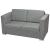 Set canapele, 3 piese, gri deschis, material textil  GartenMobel Dekor