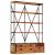 Bibliotecă 4 rafturi 6 sertare 122x36x181 cm lemn masiv mango GartenMobel Dekor