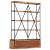 Bibliotecă 4 rafturi 6 sertare 122x36x181 cm lemn masiv mango GartenMobel Dekor