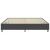 Cadru pat continental, gri, 200x200 cm, material textil GartenMobel Dekor