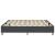 Cadru pat continental, gri, 200x200 cm, material textil GartenMobel Dekor