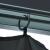 Pavilion cu perdele & șiruri lumini LED antracit 3x3 m aluminiu GartenMobel Dekor