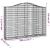 Coșuri gabion arcuite 2 buc, 200x30x140/160cm, fier galvanizat GartenMobel Dekor
