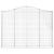 Coșuri gabion arcuite 2 buc, 200x30x140/160cm, fier galvanizat GartenMobel Dekor