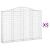 Coșuri gabion arcuite 5 buc, 200x30x140/160cm, fier galvanizat GartenMobel Dekor