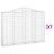 Coșuri gabion arcuite 7 buc, 200x30x140/160cm, fier galvanizat GartenMobel Dekor